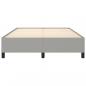 Preview: Bettgestell Hellgrau 140x190 cm Stoff