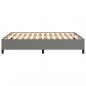 Preview: Bettgestell Dunkelgrau 140x190 cm Stoff