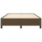 Preview: Bettgestell Dunkelbraun 140x190 cm Stoff