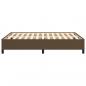 Preview: Bettgestell Dunkelbraun 140x190 cm Stoff