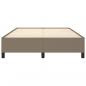 Preview: Bettgestell Taupe 140x190 cm Stoff