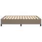 Preview: Bettgestell Taupe 140x190 cm Stoff