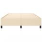 Preview: Bettgestell Creme 140x190 cm Stoff