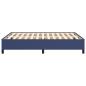 Preview: Bettgestell Blau 140x190 cm Stoff