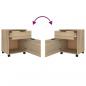 Preview: Mobiler Aktenschrank mit Rollen Sonoma-Eiche 45x38x54 cm