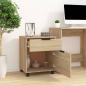 Preview: Mobiler Aktenschrank mit Rollen Sonoma-Eiche 45x38x54 cm