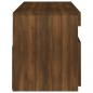 Preview: TV-Schrank mit LED-Leuchten Braun Eichen-Optik 120x35x40 cm