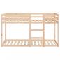Preview: Etagenbett 75x190 cm Massivholz Kiefer