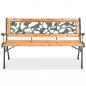 Preview: Gartenbank 122 cm Holz
