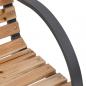 Preview: Gartenbank 120 cm Holz und Eisen