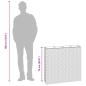 Preview: Garten-Hochbeet mit 4 Töpfen Poly Rattan Braun