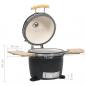 Preview: Kamado Barbecue Grill Räucherofen Keramik 44 cm
