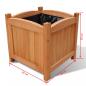 Preview: Holz-Hochbeet 30x30x30 cm 2 Stk.