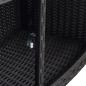 Preview: Whirlpool-Umrandung Schwarz Poly-Rattan