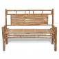 Preview: Gartenbank 120 cm Bambus