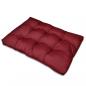 Preview: Palettenkissen Weinrot 120x80x12 cm Stoff