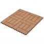 Preview: Braune Terrassenfliesen 11 Stk. 30 x 30 cm WPC 1 qm