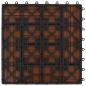 Preview: Braune Terrassenfliesen 11 Stk. 30 x 30 cm WPC 1 qm