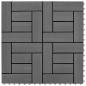 Preview: ARDEBO.de - Graue Terrassenfliesen 11 Stk. 30 x 30 cm WPC 1 qm
