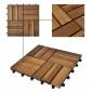 Preview: 10 x Fliese aus Akazienholz 30 x 30 cm