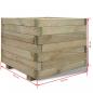 Preview: Hochbeet 50x50x40 cm Holz Quadratisch