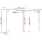 Preview: Gartenpergola 410x40x203 cm Holz