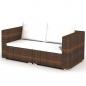 Preview: 10-tlg. Garten-Lounge-Set mit Auflagen Poly Rattan Braun