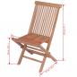 Preview: Klappbare Gartenstühle 2 Stk. Massivholz Teak