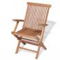 Preview: Gartenstühle 2 Stk. Klappbar Massivholz Teak