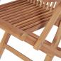 Preview: Gartenstühle 2 Stk. Klappbar Massivholz Teak