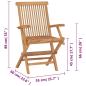 Preview: Gartenstühle 2 Stk. Klappbar Massivholz Teak