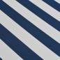 Preview: Gelenkarmmarkise Handbetrieben 500 m Blau und Weiß
