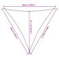 Preview: Sonnensegel HDPE Dreieckig 5x5x5 m Anthrazit