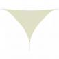 Preview: ARDEBO.de - Sonnensegel HDPE Dreieckig 3,6x3,6x3,6 m Creme