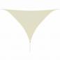 Preview: ARDEBO.de - Sonnensegel HDPE Dreieckig 5x5x5 m Creme
