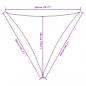 Preview: Sonnensegel Oxford-Gewebe Dreieckig 3,6x3,6x3,6 m Creme 