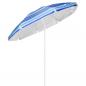 Preview: ARDEBO.de - HI Sonnenschirm 200 cm Blau Gestreift