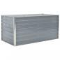 Preview: Hochbeet 160 x 80 x 77 cm Verzinkter Stahl Grau