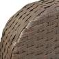 Preview: ARDEBO.de - 4-tlg. Garten-Lounge-Set mit Auflagen Poly Rattan Braun