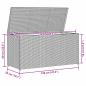 Preview: Garten-Auflagenbox Braun 120x50x60 cm Poly Rattan