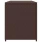 Preview: Garten-Auflagenbox Braun 120x50x60 cm Poly Rattan
