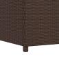 Preview: Garten-Auflagenbox Braun 120x50x60 cm Poly Rattan