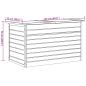 Preview: Garten-Aufbewahrungsbox 126x72x72 cm Holz