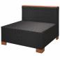 Preview: 9-tlg. Garten-Lounge-Set mit Auflagen Poly Rattan Schwarz