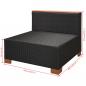 Preview: 10-tlg. Garten-Lounge-Set mit Auflagen Poly Rattan Schwarz