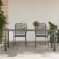 Preview: ARDEBO.de - Gartentisch Schwarz 190x90x74 cm Aluminium und Glas