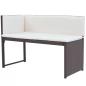 Preview: 5-tlg. Garten-Essgruppe Stahl Poly Rattan Braun