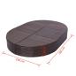 Preview: Outdoor-Loungebett mit Kissen Poly Rattan Braun