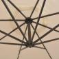 Preview: Sonnenschirm Ampelschirm mit LED-Beleuchtung 300 cm Metallmast