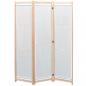 Preview: ARDEBO.de - 3-teiliger Raumteiler Creme 120 x 170 x 4 cm Stoff